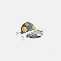 Black Rhodium Baroque Pearl Earrings