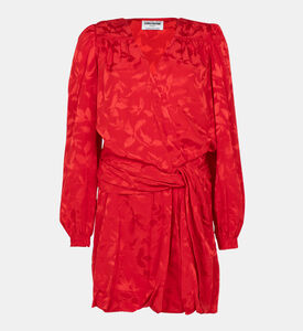 فستان ملفوف من الجاكار بنقشة الزهور من ريكول