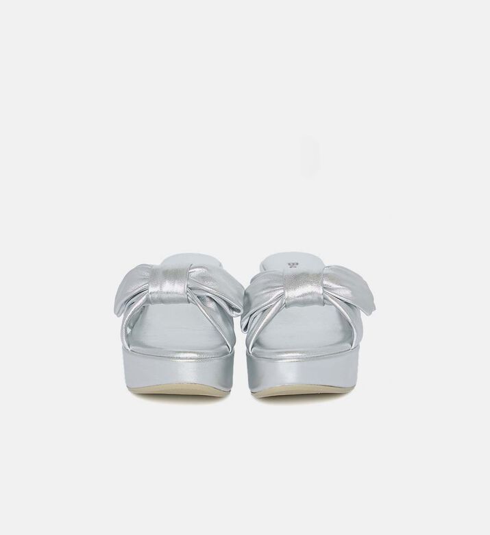 Gold Knotted Wedge Platform Sandals