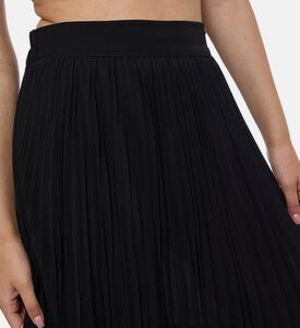 Edward Achour Paris Floral-embroidery Flared Skirt, Model View