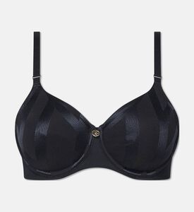 Chantelle Underwired Jacquard Bra, Black, 110, E, Packshot View