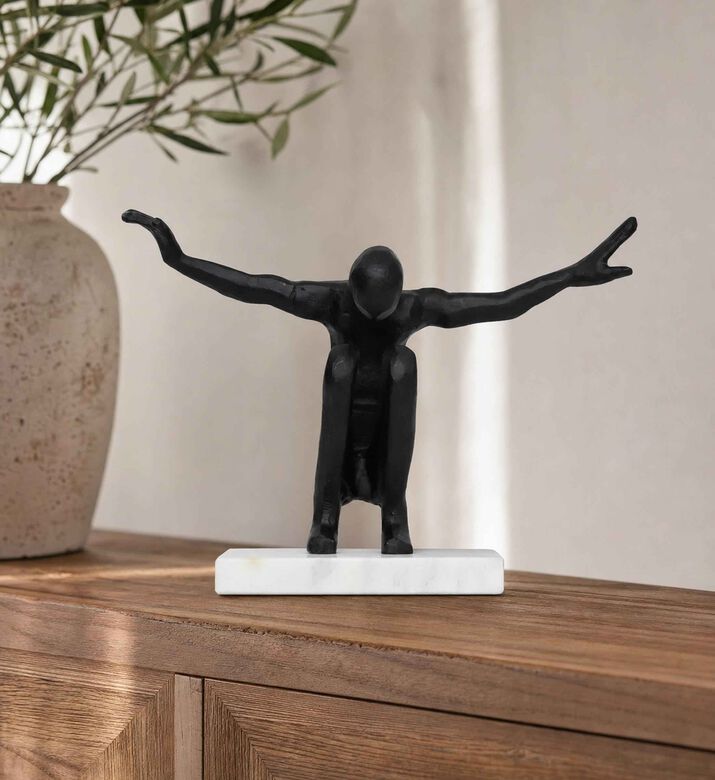 Home Deco and More Crouching Marble Base Figurine, Model View
