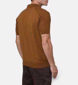 Corneliani Quarter-zip Mesh-knit Regular Polo Shirt, Model View