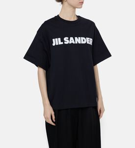 Jil Sander Oversized Logo Print T-shirt, Model View