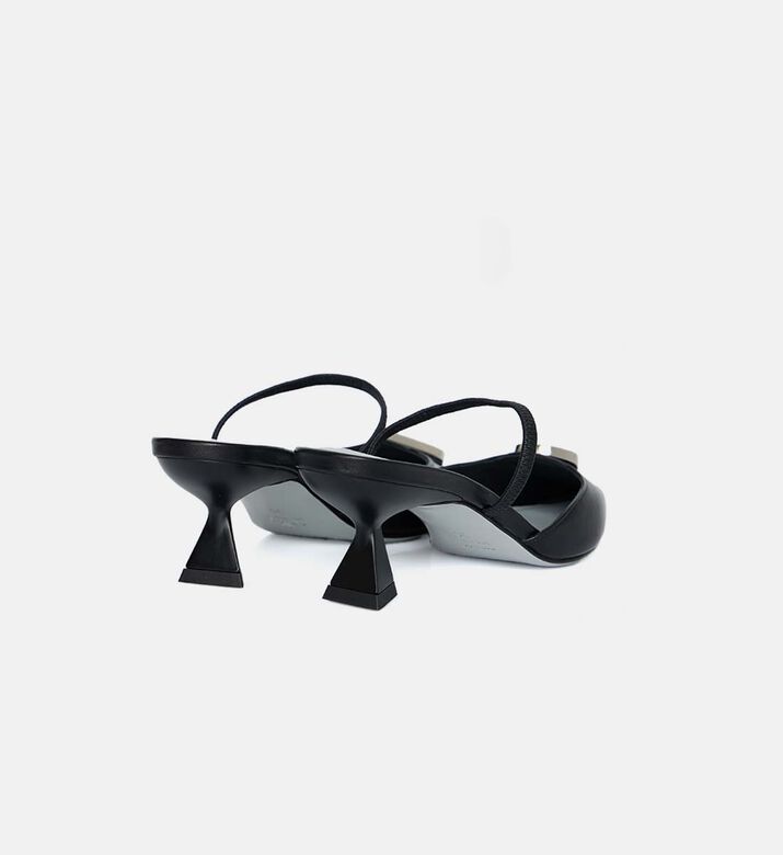 Pointed-toe Kitten Heels Mules