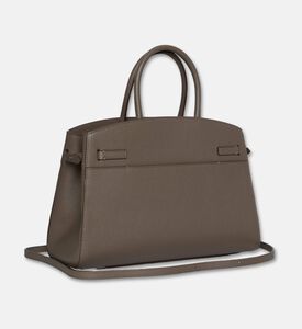 Demellier The Midi Hudson Crossbody Bag, Dark-taupe, Packshot View