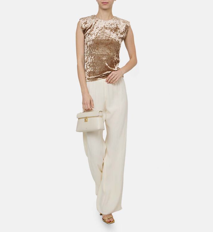 Velvet Iridescent Stretch Sleeveless Top