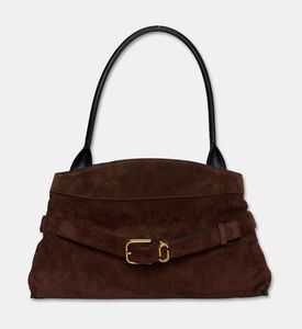Marc Jacobs Suede Top Handle Satchel Bag, Dark-brown, Packshot View