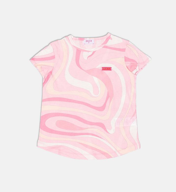 Logo-detail Abstract-print Short-sleeve T-shirt
