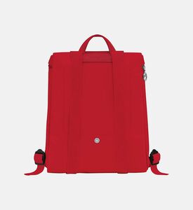 Le Pliage Cowhide Flap Logo Backpack