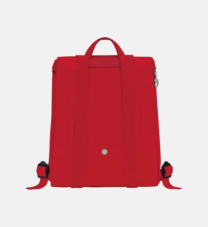 Le Pliage Cowhide Flap Logo Backpack