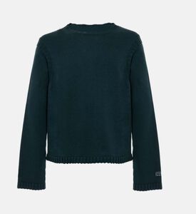 سترة بحافة صدفية بياقة دائرية