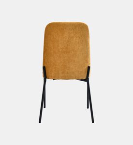 Home Deco and More Sky Plywood Steel Dining Chair, Mustard, Packshot View