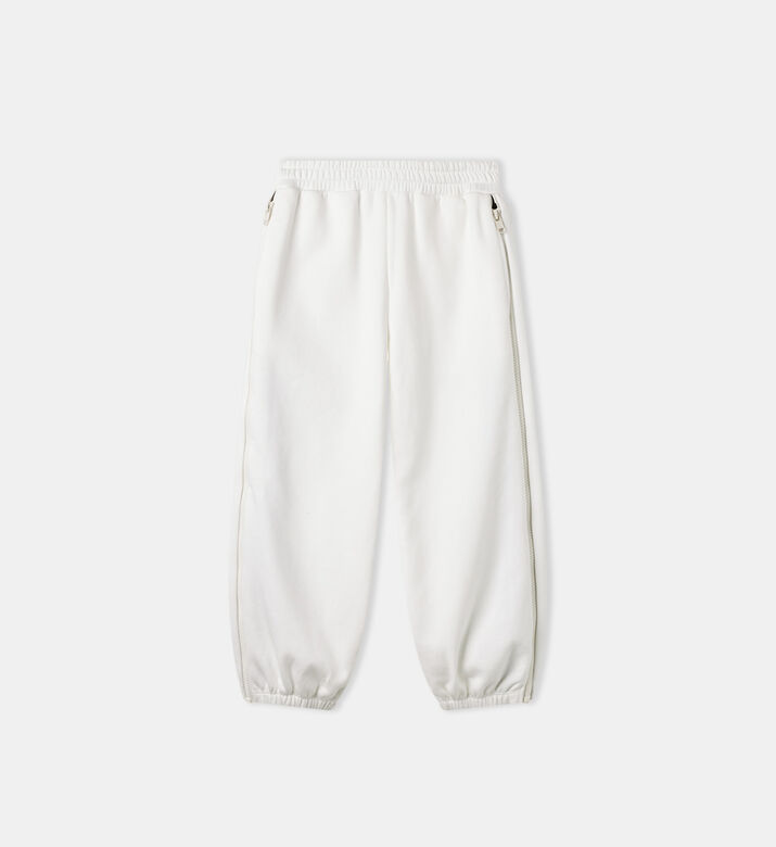 Side-zip Cotton-blend Knitted Joggers