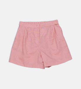 Linen Pleated Shorts