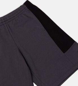 شورت قطن بتصميم مقسم بألوان