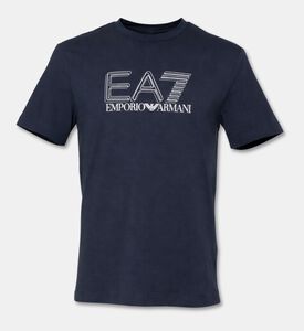 EA7 Short-sleeve Crewneck T-shirt, Blue, L, Packshot View