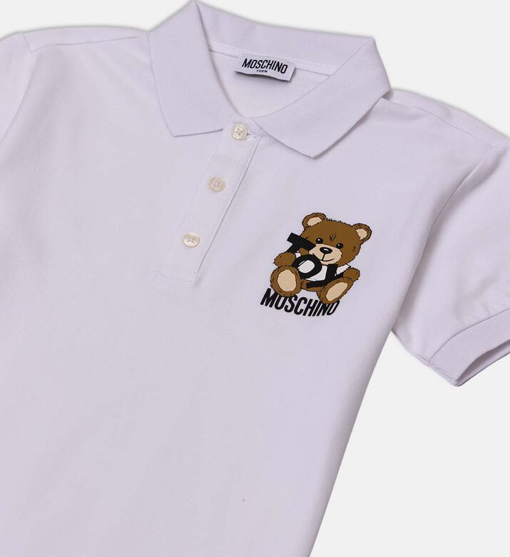 Cotton Pique Weave Teddy Bear Polo Shirt