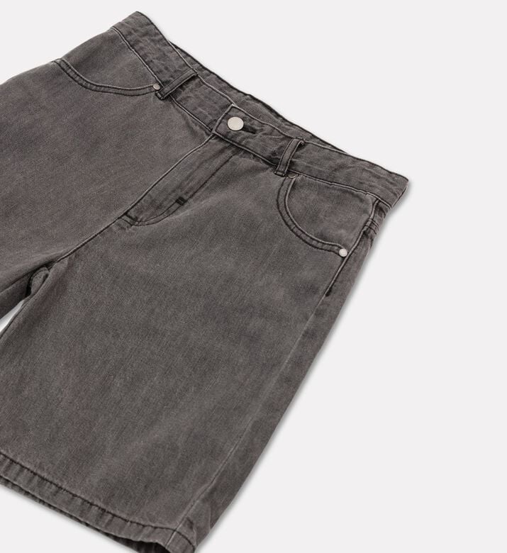 Stella McCartney Grey-wash Cotton Shorts, Packshot View