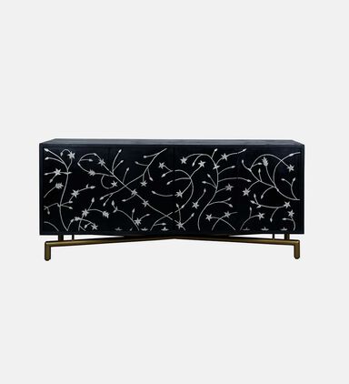 طاولة بوفيه خشب مانغو مع حامل نحاس 182×45.5×81 سم