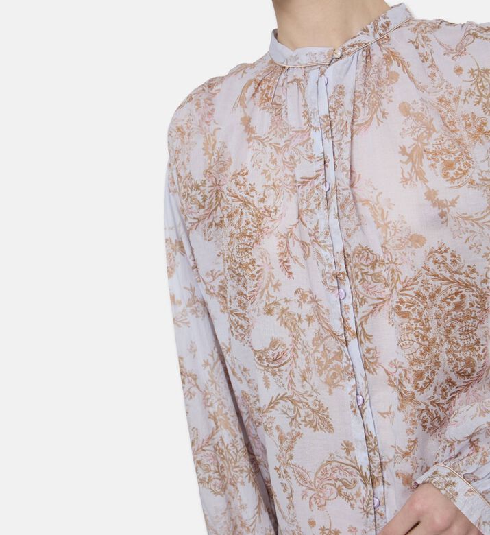 Forte-Forte All-over Floral-print Regular-fit Shirt, Model View