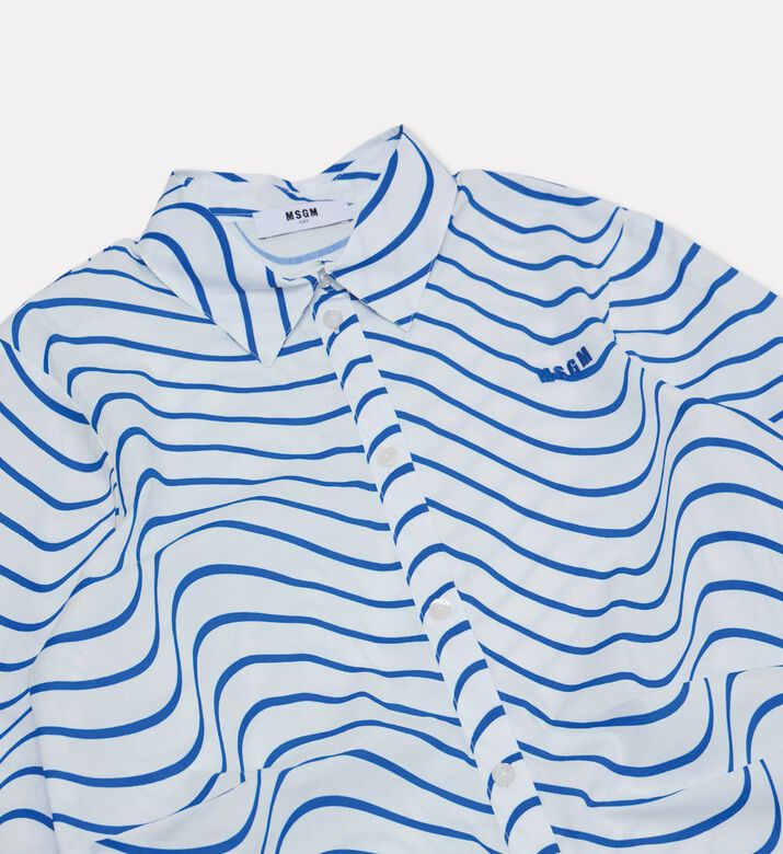 M S G M Stripe-print Button Closure Dress, Packshot View