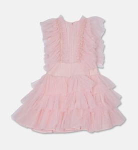 Poca and Poca Ruffle Hem Button Closure Dress, Packshot View