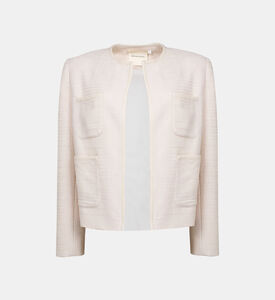 Mellony Tweed Welt Pockets Jacket