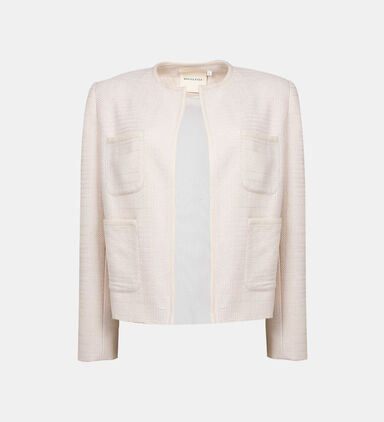 Mellony Tweed Welt Pockets Jacket
