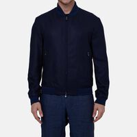 Zipper Closure Bomber Jacket
