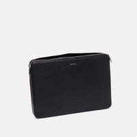 Faux Leather Trim Laptop Sleeve