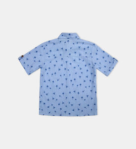 Cotton Palm-print Shirt
