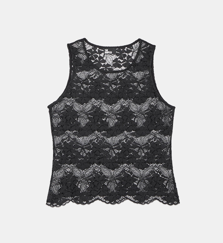 The Kooples Top Bretelles Dentelle, Packshot View