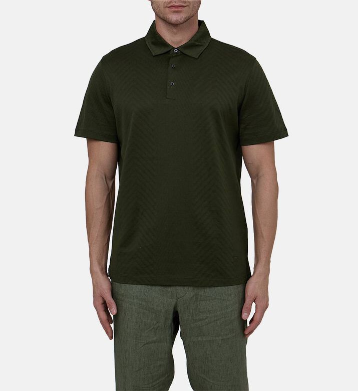 Button Placket Jersey Polo