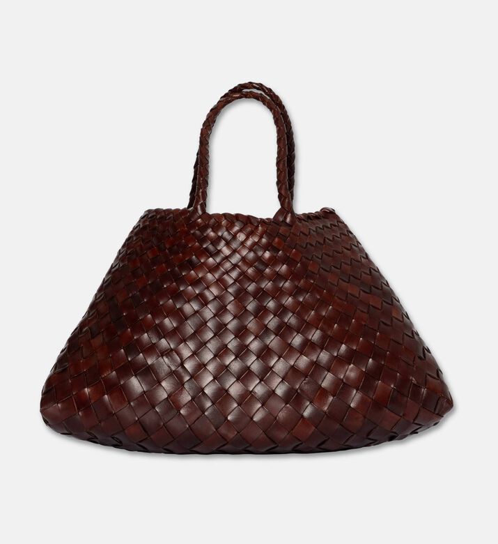 Dragon Diffusion Santa Croce Small Leather Bag, Brown, Packshot View