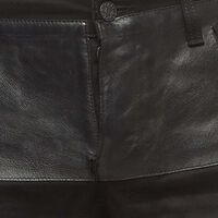 Gucci Cotton Leather Trim Pants Preowned