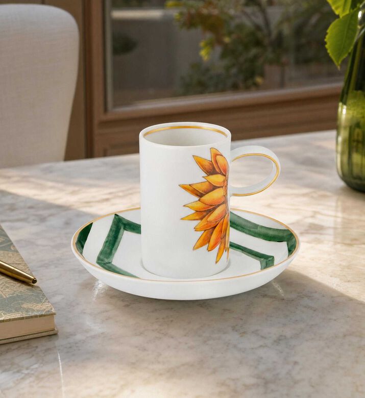Vista Alegre Amazonia Coffee Cup Saucer Set, Model View