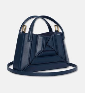 Mlouye Mini Sera Leather Top-handle Bag, Navy, Packshot View