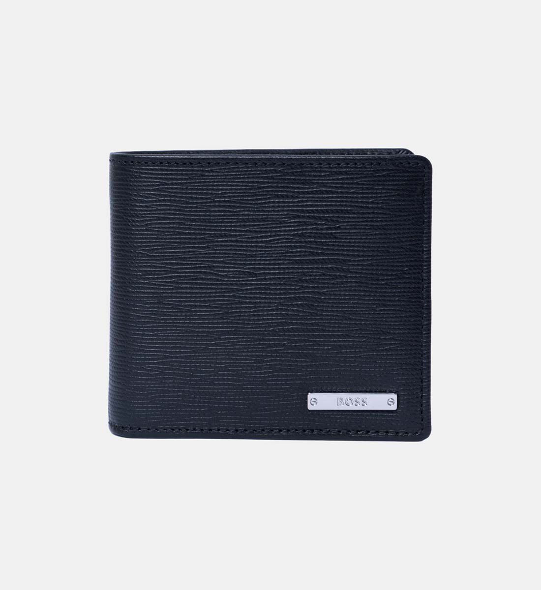 Boss Silver Tone Branding Leather Wallet Pouches Galeries