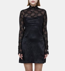 فستان منسدل الخصر دانتيل لافانا