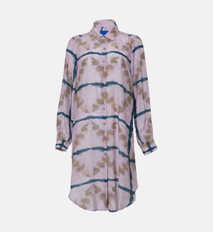 Striped Long-sleeve Button-up Shirt