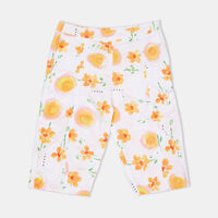 Girl Floral-printed Cotton Pants
