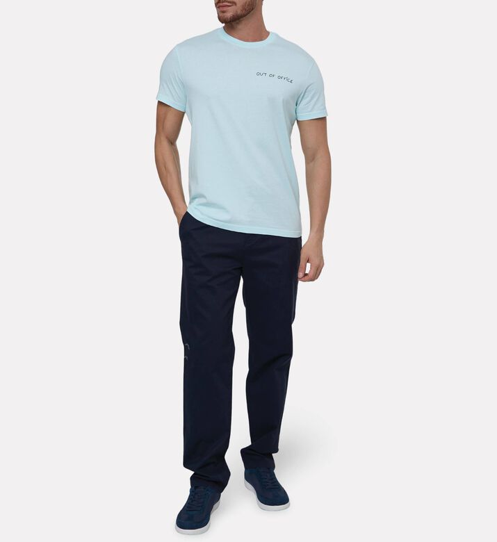 Maison Labiche Out Of Office Embroidered T-shirt, Model View
