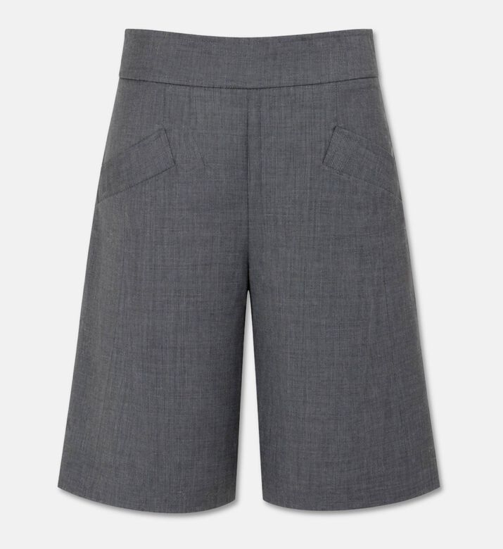 Ganni Wool-blend Bermuda Shorts, Packshot View