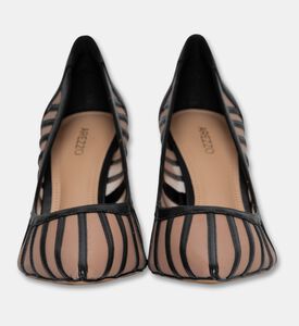 Arezzo Mesh-panel Pointed Pumps, Black, Eu-39, Packshot View