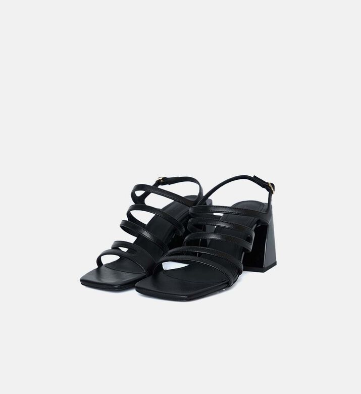 Aubrey High-heel Leather Sandals