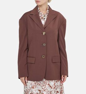 بليزر إنزو من مزيج الصوف