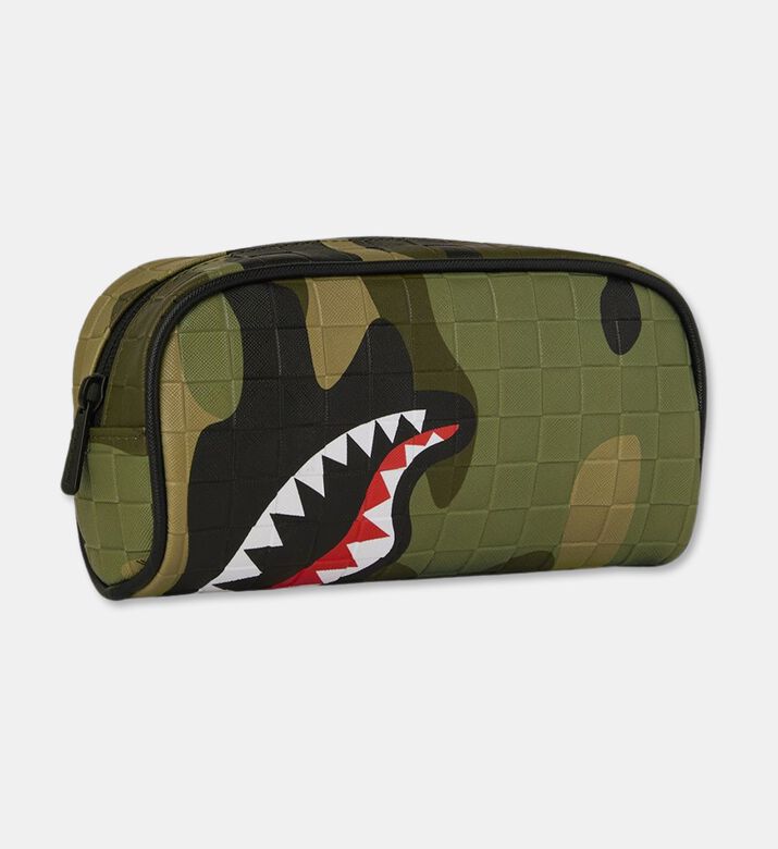 Sprayground Woodland Camo Checkered Pouch, Packshot View