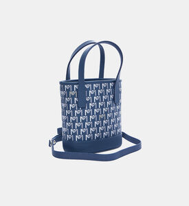 Monogram-print Bucket Bag