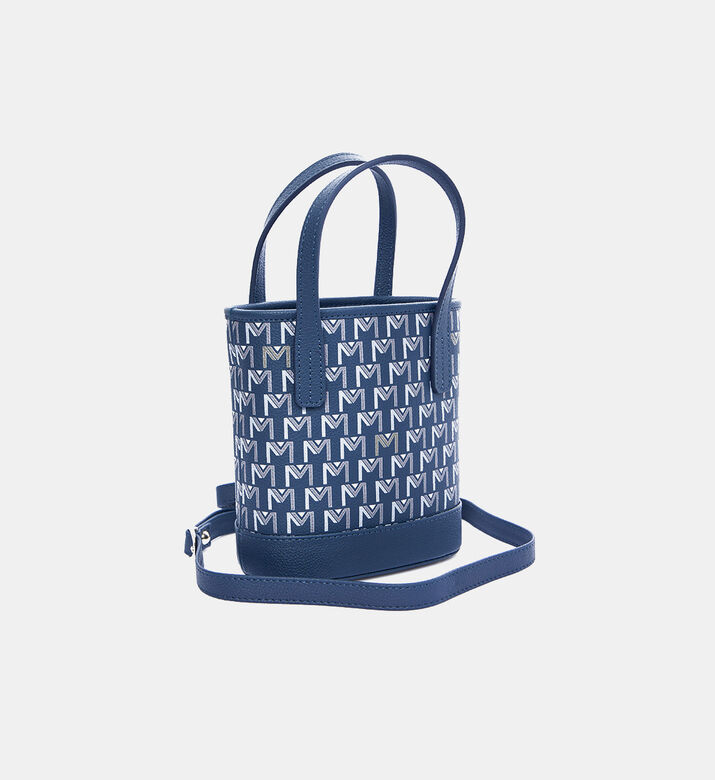 Monogram-print Bucket Bag